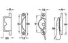 Sash Fastener Lock Fitch Pat Brs SC CLR