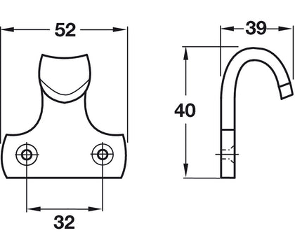 Sash Lift 52x40x39mm 32mm cc PCP