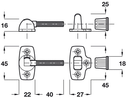 Sash Fastener Economy ZA EB