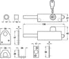 Multipurpose Lock 138x45x27mm St/Brs Brs
