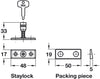 Window Staylock w 1 Key St/Brs Satin