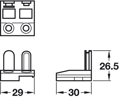 Stud Plate Kit Diecast Zinc