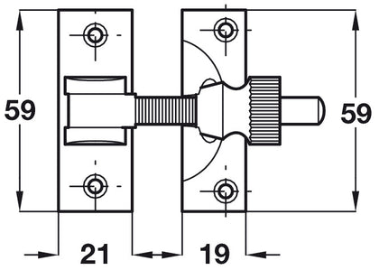 Sash Fastener Brighton Pat Brass PB