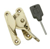 Sash Fastener Lock+Key Fitch Pat Brs PC