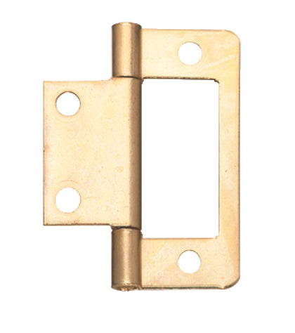 Flush Hinge 40x16mm Inset St ZP