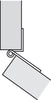 Cranked Flush Hinge 15-19mm 50mm St BZP