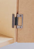 Cranked Flush Hinge 15-19mm 50mm St BZP