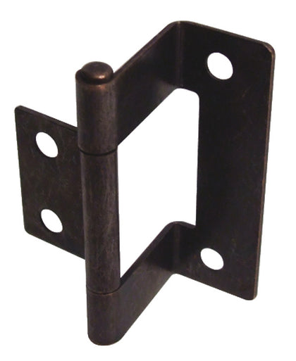 Cranked Flush Hinge 15-16mm 50mm St FB