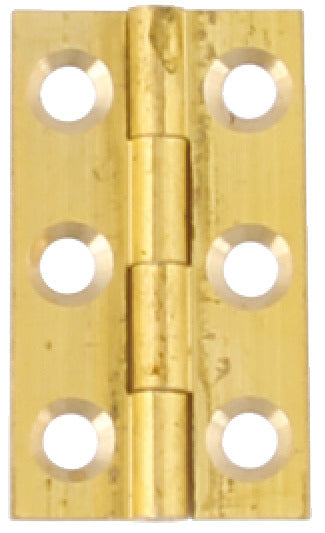 Butt Hinge Sqr 38x22mm Dr.Brass PC CLR