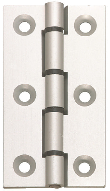 Butt Hinge 75x50mm Alu Etched/Slv Ano
