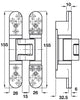 Tectus TE528 3D 180D Hinge Mild/SSS