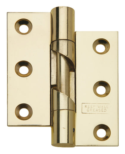 Butt Hinge Rising 75x65mm ACW Brass PB