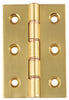 Butt Hinge DPBW Sqr 76x50mm Brass SN