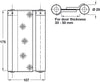 Spring Hinge Dbl Act 175x107mm St Slv