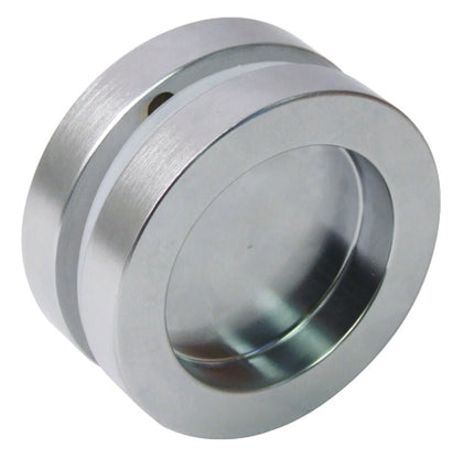 Flush Pull Hdl for Gls D65mm Brass SCP