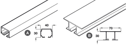 SF-A84 Sgl Top Track Ceiling Op 3.0m SAA