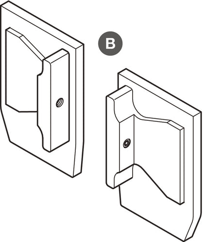 Metalglas Sesamo End Caps f TopTrack SAA