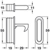 Pocket Hideaway Door FlipUp Hdl Brass SB