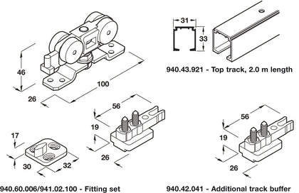 Slido Cls 60P Comp Set 1Dr wo SC