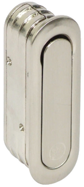 Pocket Hideaway Door FlipUp Hdl Brass SB