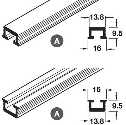 Hawa-Miniroll 25 Rev Track Set 2.5m