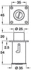 Door Holder+Stop/Floor Lockable 316 SSS