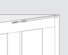 Friction Stay OH 380-550mm Steel Slv/Gry