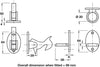 Gravity Wall Door Holder Brass SNP