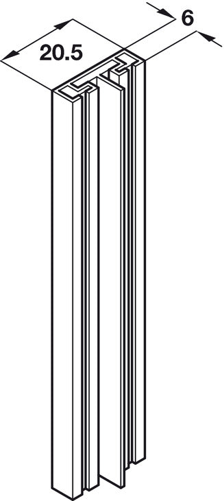 IMN Intumes Strip/Alu Carrier 1050mm SAA