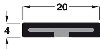 Intumes Strip FD60 2100x20x4mm Brw