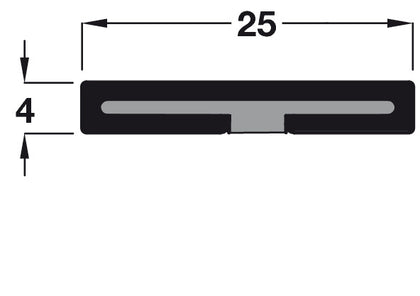 Intumes Strip FD60 2100x25x4mm Wht