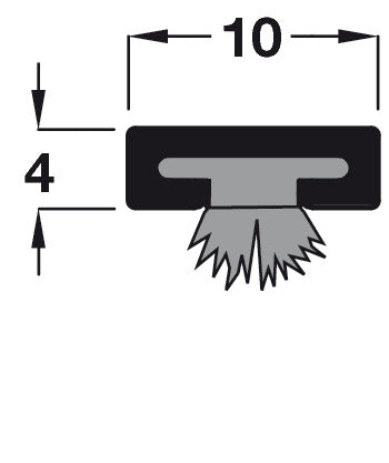 Intumes Strip/Brush FD30 2100x10x4mm Brw