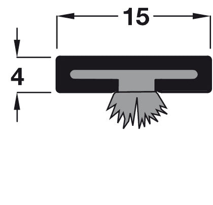Intumes Strip/Brush FD30 2100x15x4mm Wht