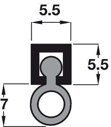Sealmaster Deluge 5-7mm Bulb 2100mm