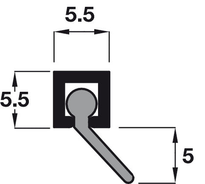 Sealmaster Deluge 3-5mm Ang 1050mm