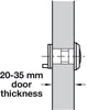 Door Viewer 170D 20-35mm w Flap Brs PN