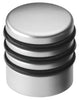 Door Stop D28x31mm w Blk Rings Met Nkl