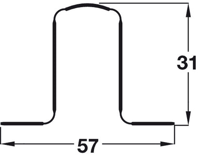 Rearguard Finger Guard 1960mm Pl White