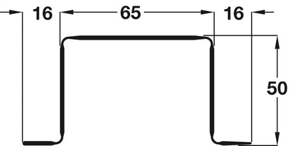 Commercial Finger Guard 1960mm Pl Black