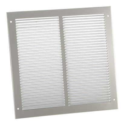 Louvred Air Grille 356x356mm M.St/S.Slv
