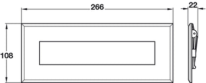 Kirkpatrick Letter Plate 266x108mm Iron