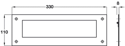 Interior Flap 330x110mm SSS