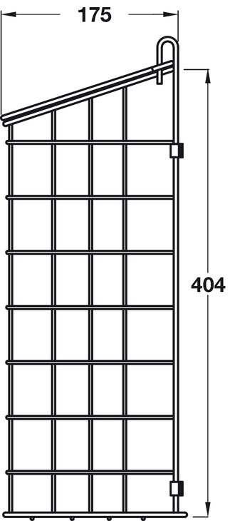 Letter Cage 334x175x404mm St Chrome