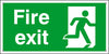 Sign 400x200mm-'Fire exit' man RH