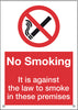 No Smoking: Against The Law 148x210mm SF