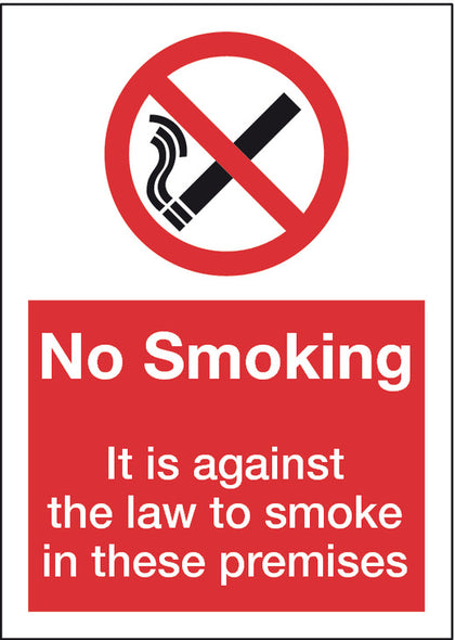 No Smoking: Against The Law 148x210mm SA