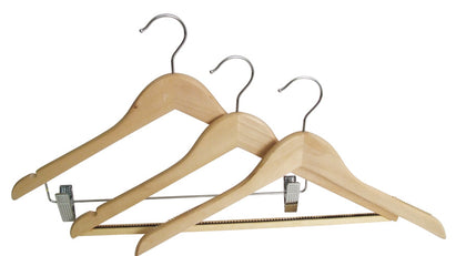 Hooked Coat Hanger Standard Hardwood