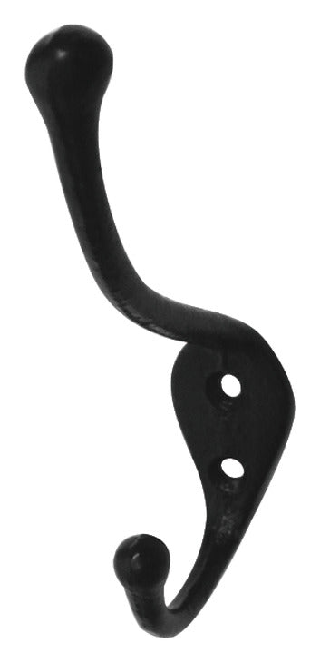 Sycamore Hat+Coat Hook 146x30mm Blk Ant