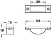 Easy Clean Socket 63x19mm Zinc PB