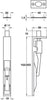 Lvr Act Flushbolt 152x19x38mm Brs PCP